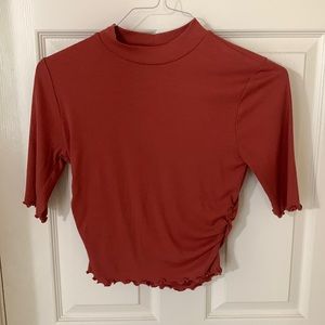 Cute rust crop top